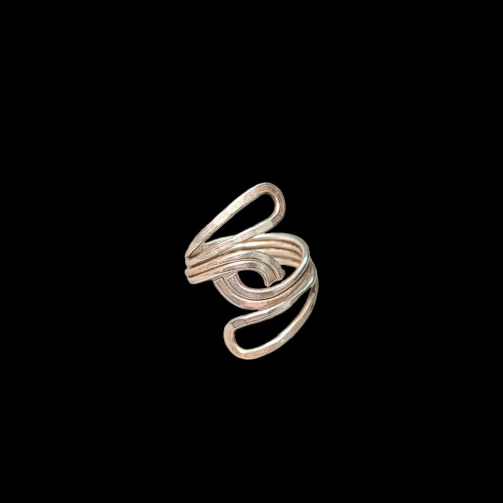 Sterling Silver Abstract Wrap Ring - image 2